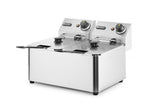 FRIGGITRICE PROFONDA 2X4 L, HENDI, KITCHEN LINE, 8L, 230V/6000W, 470X380X(H)315MM - 205846