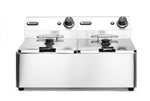 FRIGGITRICE KITCHEN LINE - 2X 6L, HENDI, KITCHEN LINE, 12L, 230V/6600W, 550X430X(H)305MM - 205853