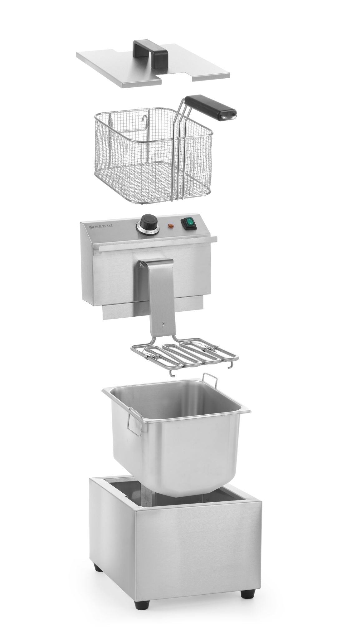 FRIGGITRICE PROFI LINE - 8 L, HENDI, PROFI LINE, 8L, 230V/3500W, 305X460X(H)369MM - 207208