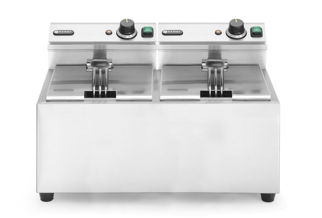 FRIGGITRICI PROFI LINE - 2 X 8 L, HENDI, PROFI LINE, 16L, 230V/7000W, 605X460X(H)369MM - 207307