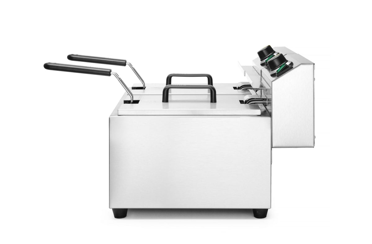 FRIGGITRICI PROFI LINE - 2 X 8 L, HENDI, PROFI LINE, 16L, 230V/7000W, 605X460X(H)369MM - 207307