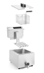 FRIGGITRICE PROFI LINE DIGITALE CON RUBINETTO DI SCARICO - 8 L, HENDI, PROFI LINE, 8L, 230V/3500W, 3 - 207369