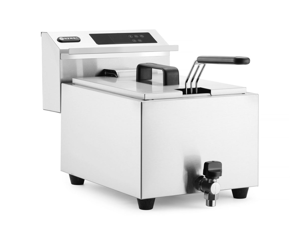 FRIGGITRICE PROFI LINE DIGITALE CON RUBINETTO DI SCARICO - 8 L, HENDI, PROFI LINE, 8L, 230V/3500W, 3 - 207369