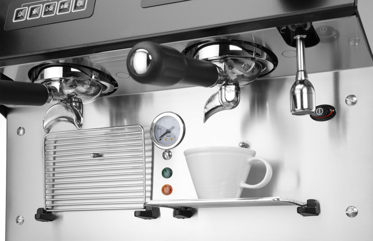 MACCHINA DA CAFFÈ JULIA COMPACT, 2 GRUPPI, AUTOMATICA, VERONA, NERO, 230V/2700W, 475X563X(H)530MM - 207499