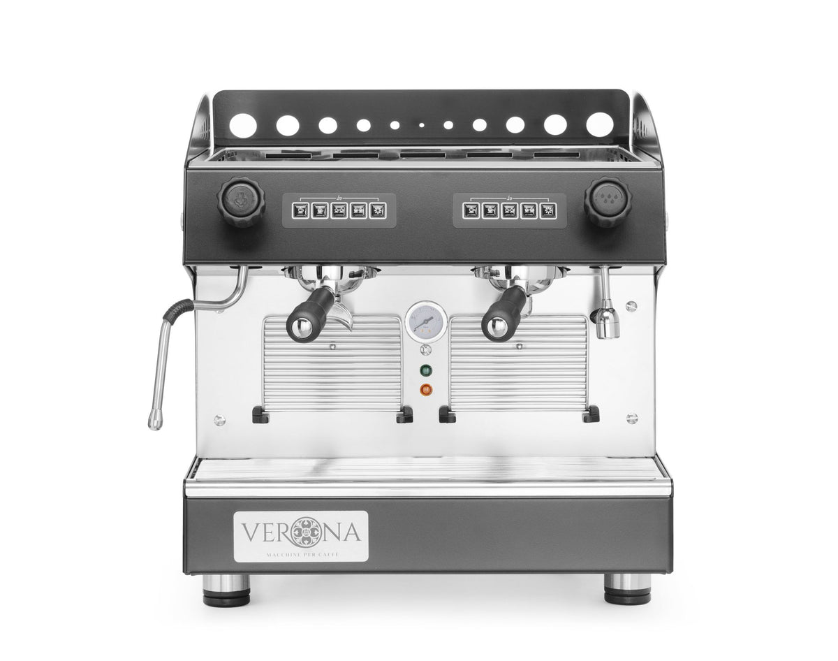 MACCHINA DA CAFFÈ JULIA COMPACT, 2 GRUPPI, AUTOMATICA, VERONA, NERO, 230V/2700W, 475X563X(H)530MM - 207499
