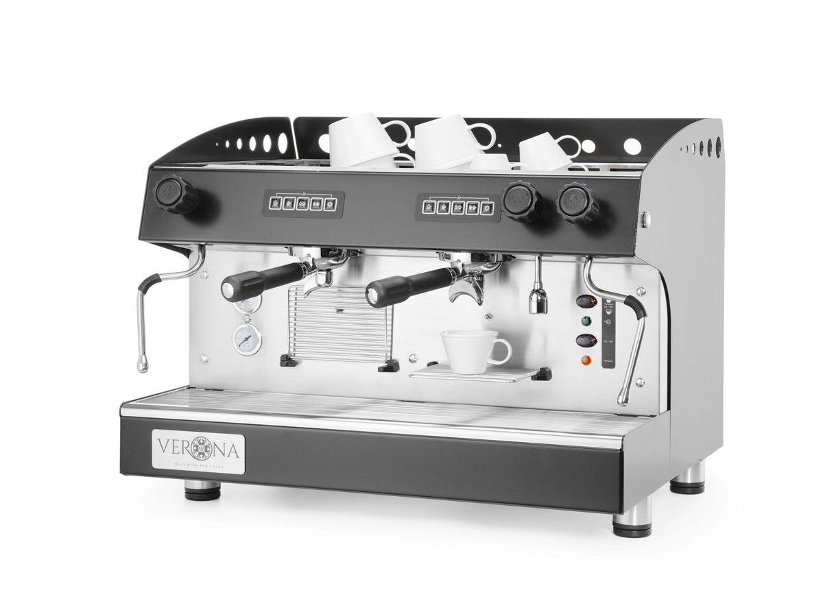 MACCHINA DA CAFFÈ JULIA, 2 GRUPPI, AUTOMATICA, VERONA, 230V/3700W, 665X563X(H)530MM - 207581