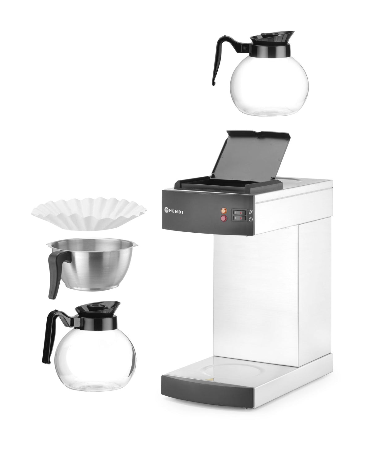 MACCHINA DA CAFFÈ DRIP, HENDI, KITCHEN LINE, 1,8L, 230V/1400W, 220X383X(H)465MM - 208304