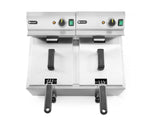 FRIGGITRICE PROFI LINE CON RUBINETTI DI SCARICO - 2 X 8 L, HENDI, PROFI LINE, 16L, 230V/7000W, 610X5 - 209301
