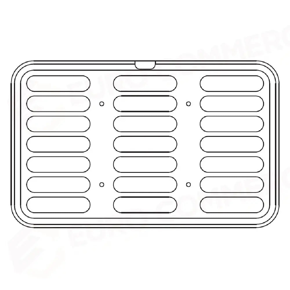 21 IMPRONTE ECLAIR 126X32 MM H 15 MM - PIASTRA 530X330 MM PER COOKMATIC MAXI - MAXI38 - PAVONI ITALIA - PIASTRE E STAMPI