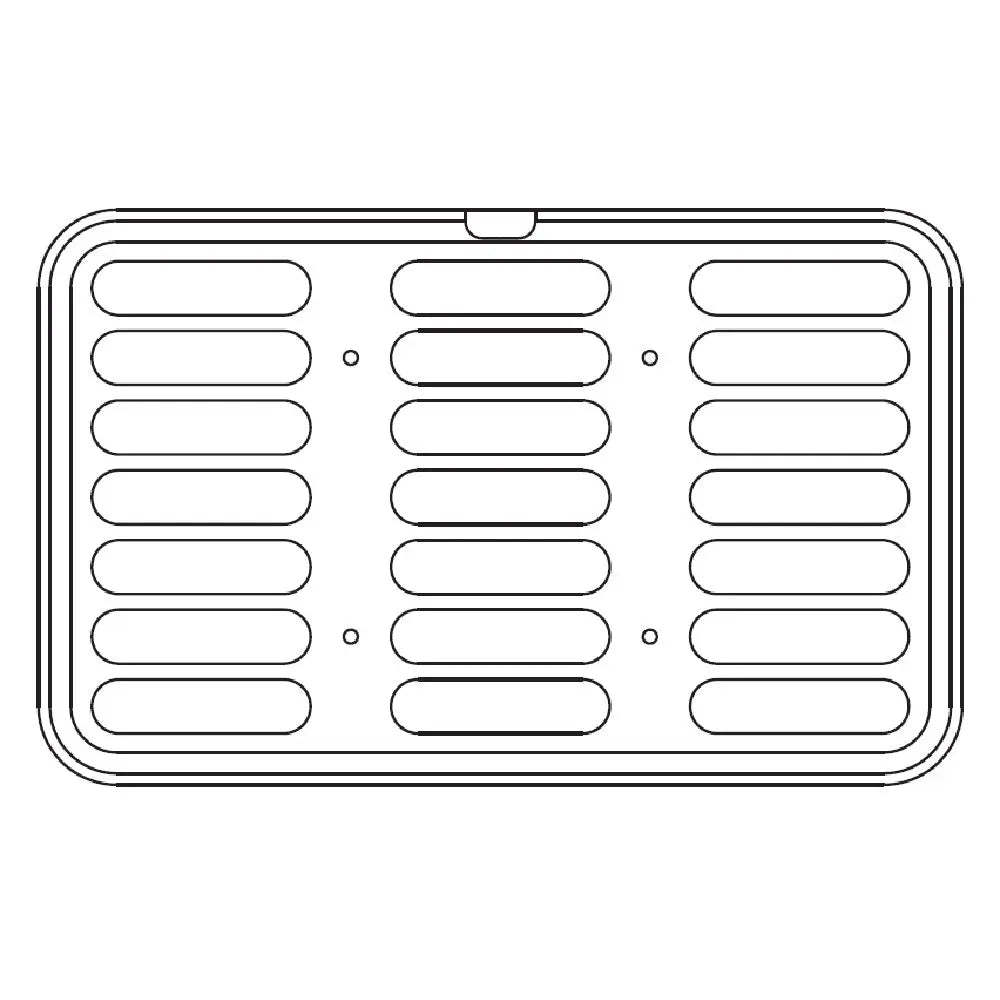 21 IMPRONTE ECLAIR 126X32 MM H 15 MM - PIASTRA 530X330 MM PER COOKMATIC MAXI - MAXI38 - PAVONI ITALIA - PIASTRE E STAMPI