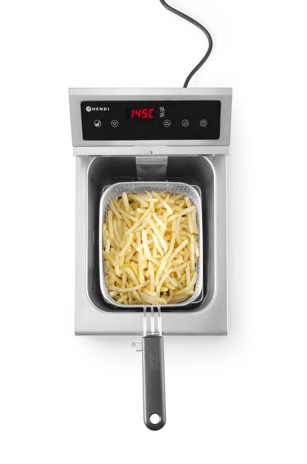 FRIGGITRICE AD INDUZIONE CON RUBINETTO DI SCARICO - 8 L, HENDI, 8L, GRIGIO CHIARO, 230V/3500W, 288X6 - 215012