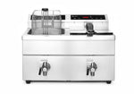 FRIGGITRICE AD INDUZIONE CON RUBINETTI DI SCARICO - 2 X 8 L, HENDI, PROFI LINE, 16L, 230V/7000W, 577 - 215029