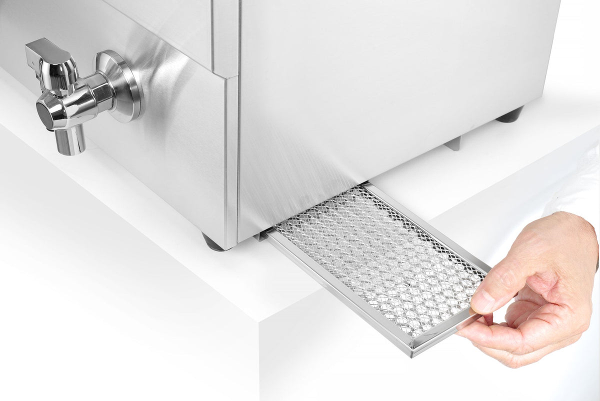 FRIGGITRICE AD INDUZIONE CON RUBINETTI DI SCARICO - 2 X 8 L, HENDI, PROFI LINE, 16L, 230V/7000W, 577 - 215029