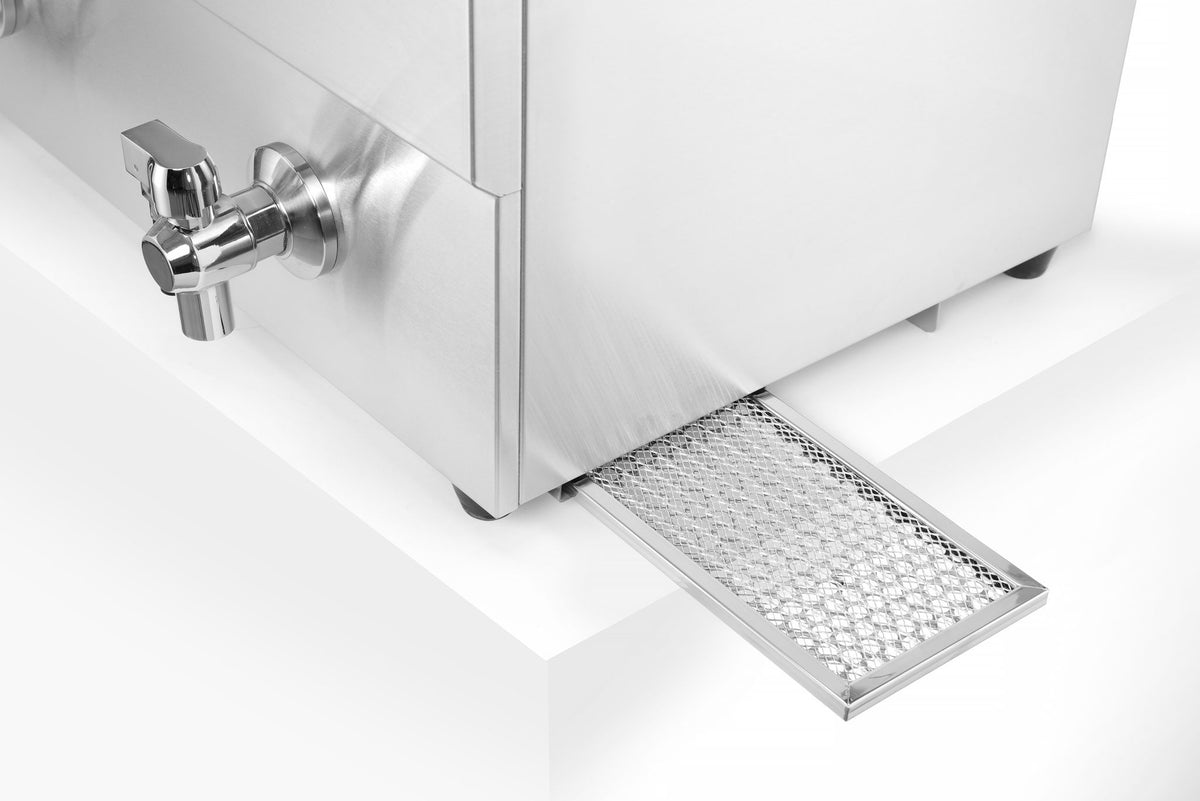 FRIGGITRICE AD INDUZIONE CON RUBINETTI DI SCARICO - 2 X 8 L, HENDI, PROFI LINE, 16L, 230V/7000W, 577 - 215029
