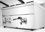 FRIGGITRICE AD INDUZIONE CON RUBINETTI DI SCARICO - 2 X 8 L, HENDI, PROFI LINE, 16L, 230V/7000W, 577 - 215029