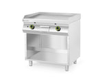 PIANO COTTURA A GAS, LISCIO, SU UN ARMADIO RACCHIUSO SU 3 LATI, HENDI, KITCHEN LINE, 10KW, 800X700X( - 220207