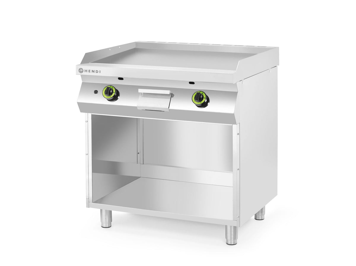 PIANO COTTURA A GAS, LISCIO, SU UN ARMADIO RACCHIUSO SU 3 LATI, HENDI, KITCHEN LINE, 10KW, 800X700X( - 220207