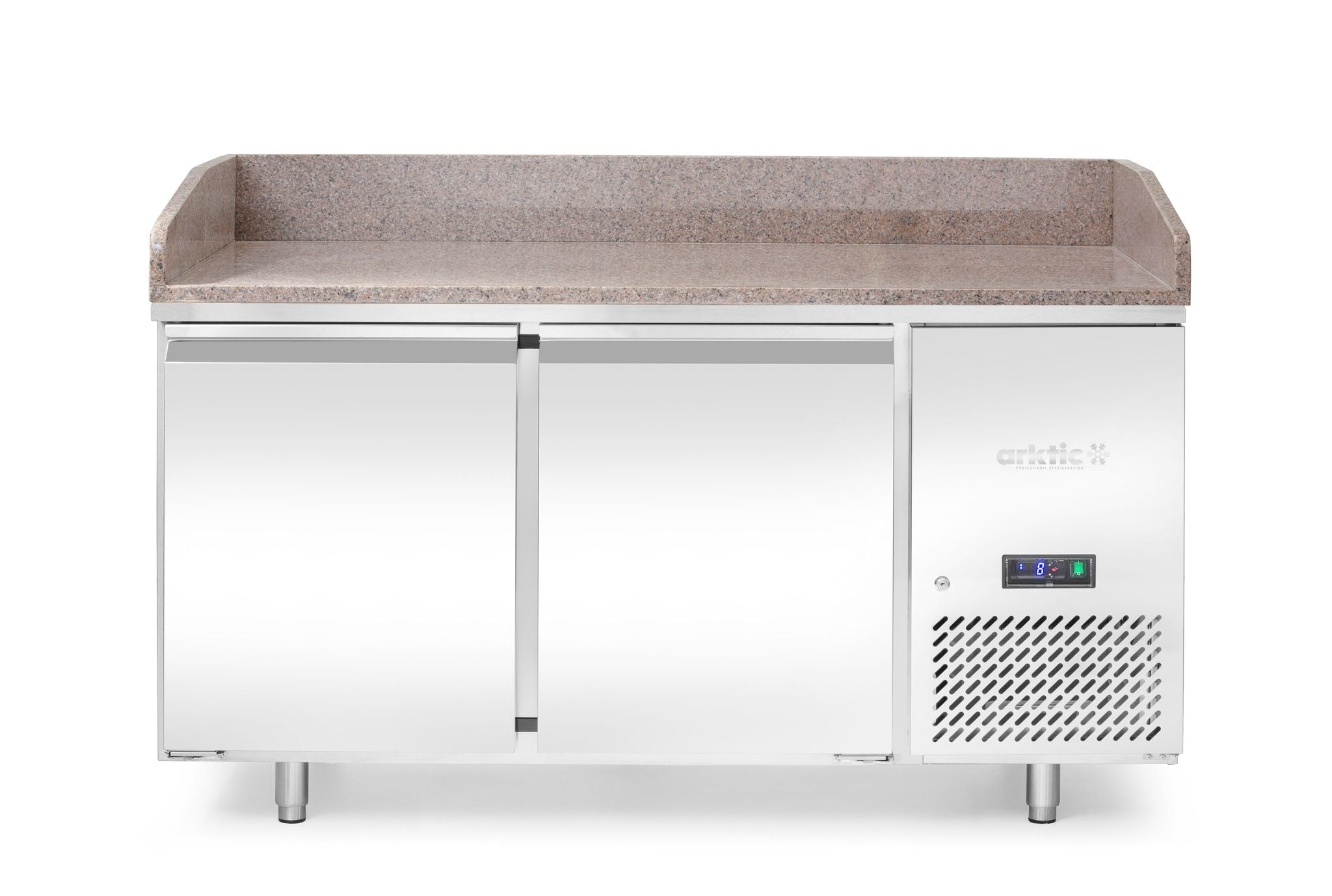 BANCO PIZZA CON PIANO DI LAVORO IN GRANITO, 2 PORTE, ARKTIC, 250L, GRANITO, 230V/250W, 1510X800X(H)8 - 220245