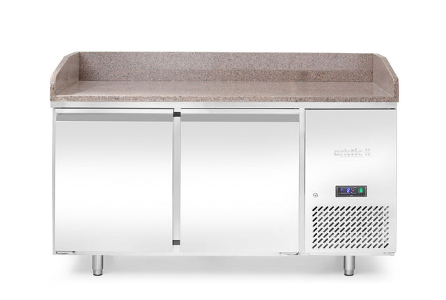 BANCO PIZZA CON PIANO DI LAVORO IN GRANITO, 2 PORTE, ARKTIC, 250L, GRANITO, 230V/250W, 1510X800X(H)8 - 220245