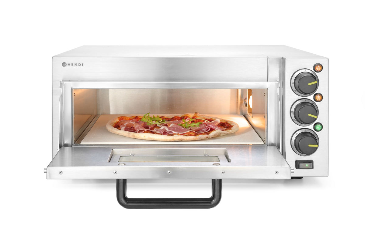 FORNO DA PIZZA COMPATTO, HENDI, ARGENTO, 230V/2000W, 580X560X(H)275MM - 220290