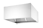 CAPPA ASPIRANTE A PARETE - IMBULLONATA, HENDI, ARGENTO, 1005X1000X(H)450MM, RETTANGOLARE - 220986