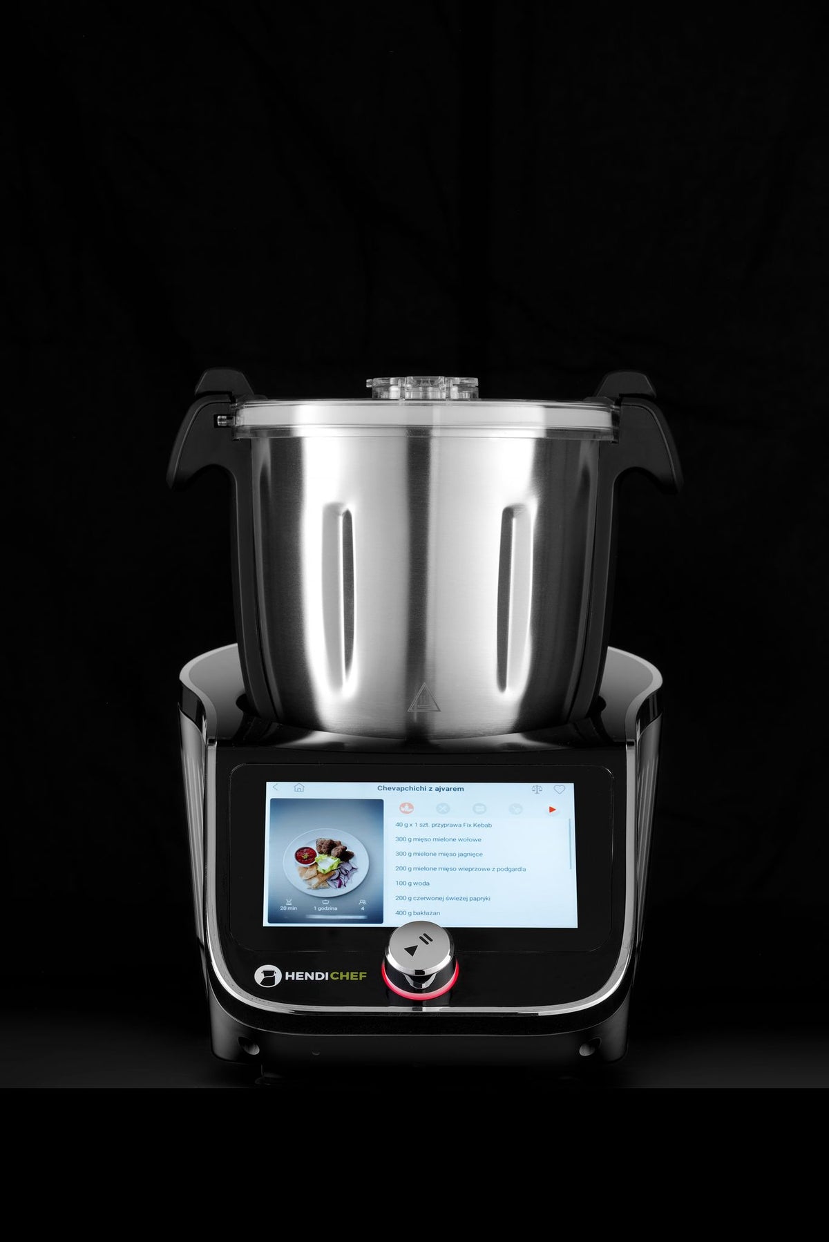 PROCESSORE PER ALIMENTI MULTIUSO HENDICHEF BLACK EDITION, HENDI, 230V/1400W, 210X380X(H)320MM - 221792