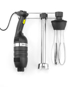 SET: MISCELATORE STICK 350 A VELOCITÀ VARIABILE + FRUSTA + RACK A PARETE, HENDI, KITCHEN LINE, NERO, - 222393
