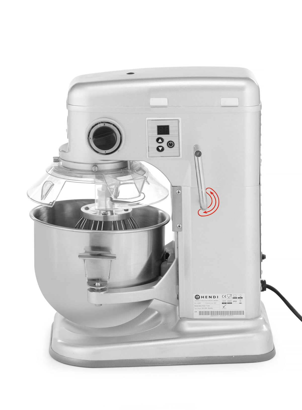MISCELATORE PLANETARIO, HENDI, KITCHEN LINE, 7L, ARGENTO, 220-240V/650W, 317X440X(H)490MM - 222829