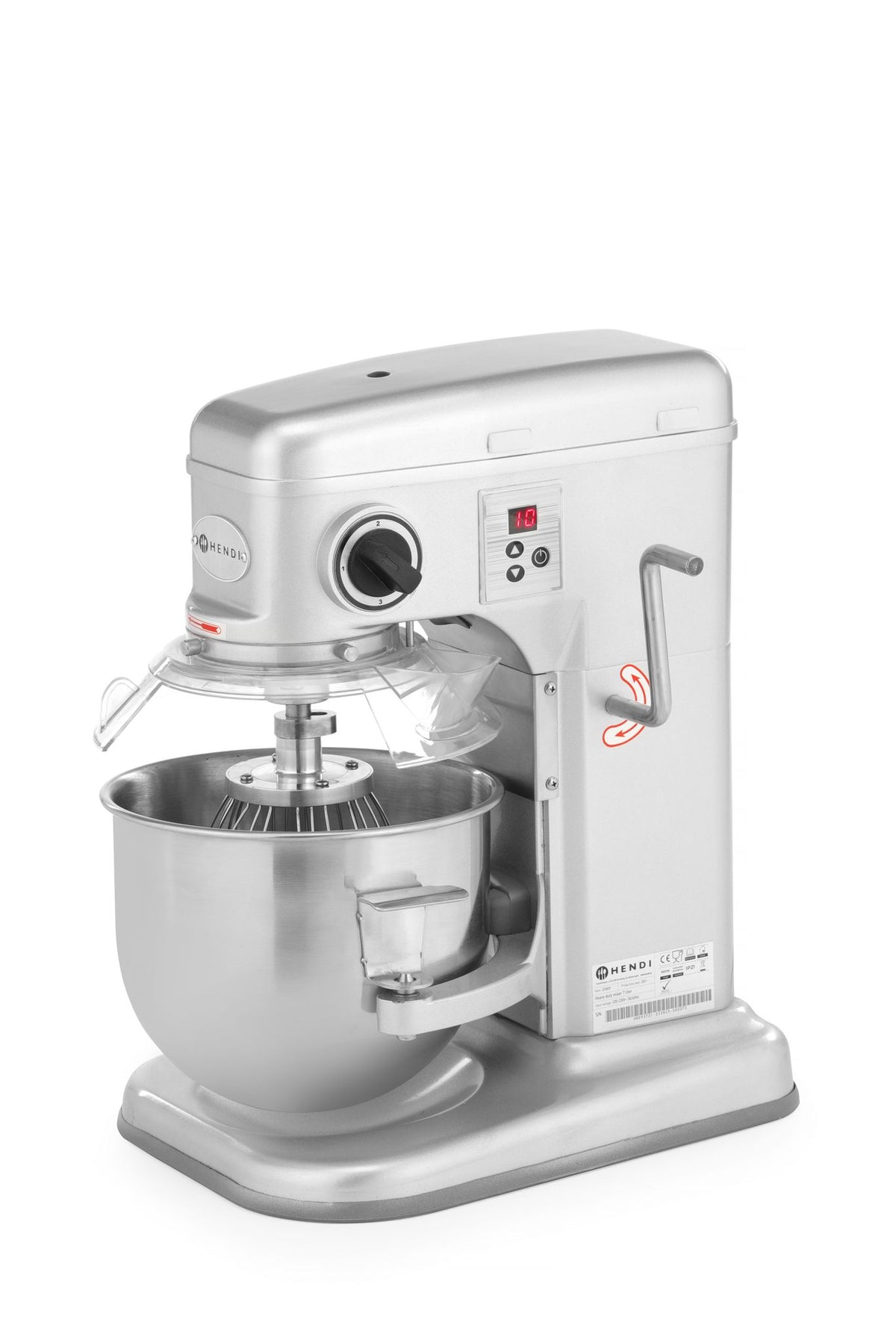 MISCELATORE PLANETARIO, HENDI, KITCHEN LINE, 7L, ARGENTO, 220-240V/650W, 317X440X(H)490MM - 222829