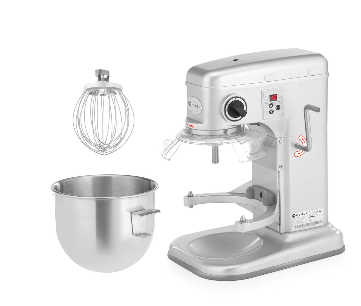 MISCELATORE PLANETARIO, HENDI, KITCHEN LINE, 7L, ARGENTO, 220-240V/650W, 317X440X(H)490MM - 222829