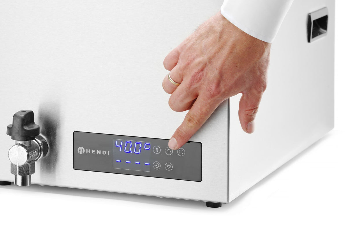 SISTEMA DI COTTURA SOTTOVUOTO A BAGNOMARIA GN 1/1, HENDI, 20L, 230V/600W, 350X680X(H)275MM - 225448
