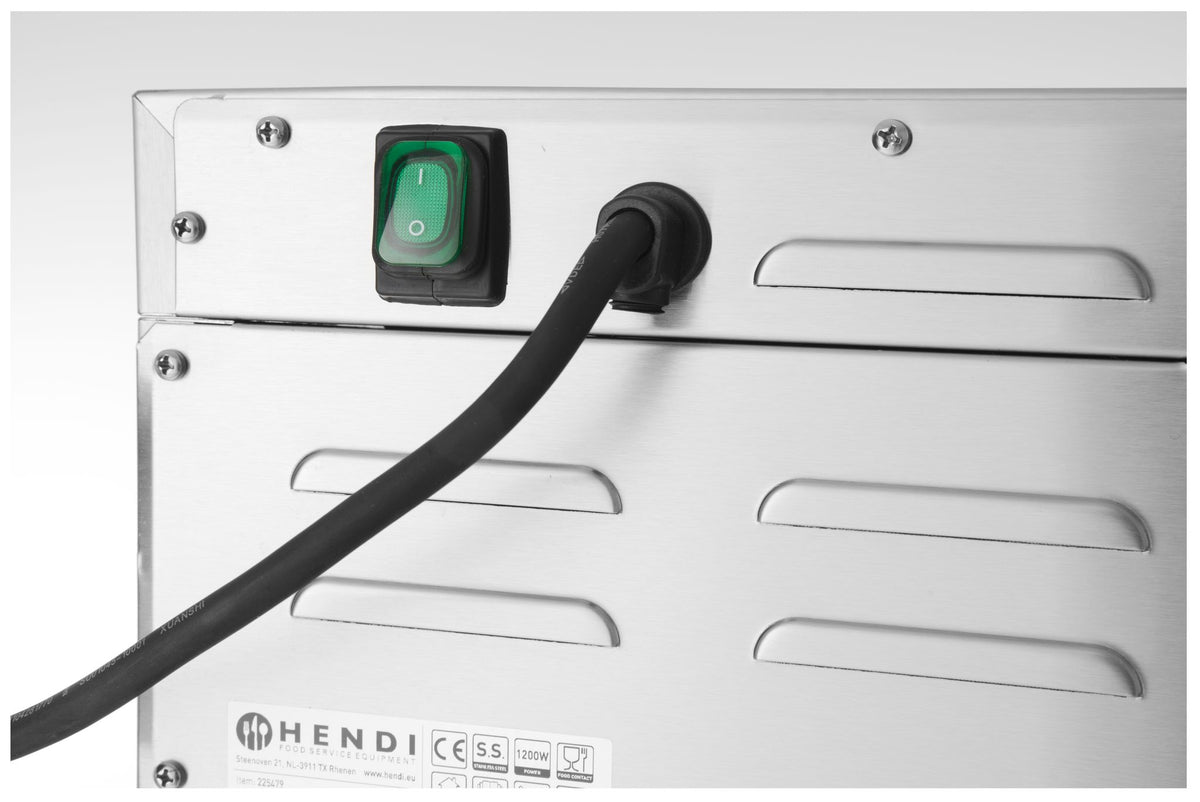 FORNO A BASSA TEMPERATURA, HENDI, 230V/1200W, 495X690X(H)413MM - 225479
