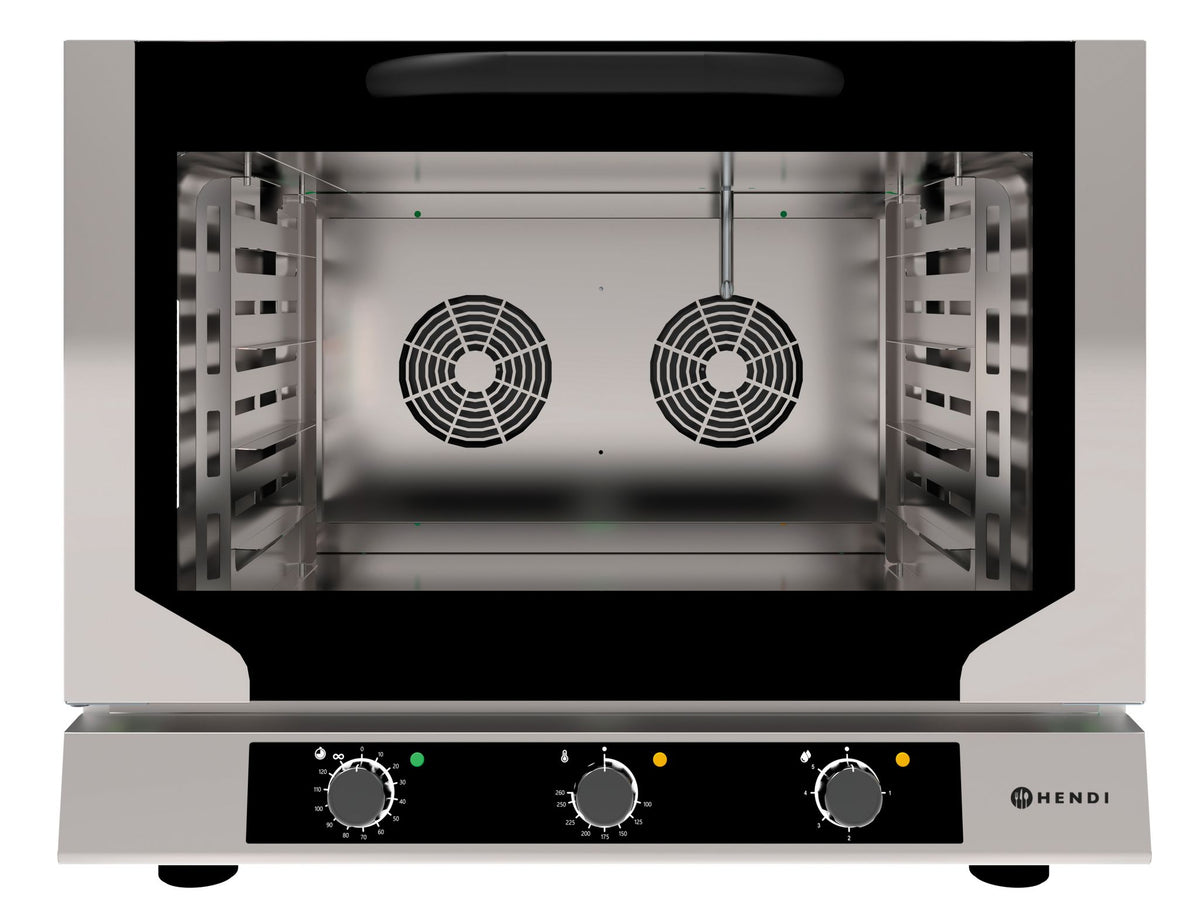 FORNO A CONVEZIONE CON INIEZIONE DI VAPORE, HENDI, 400V/6400W, 783X755X(H)634MM - 225523