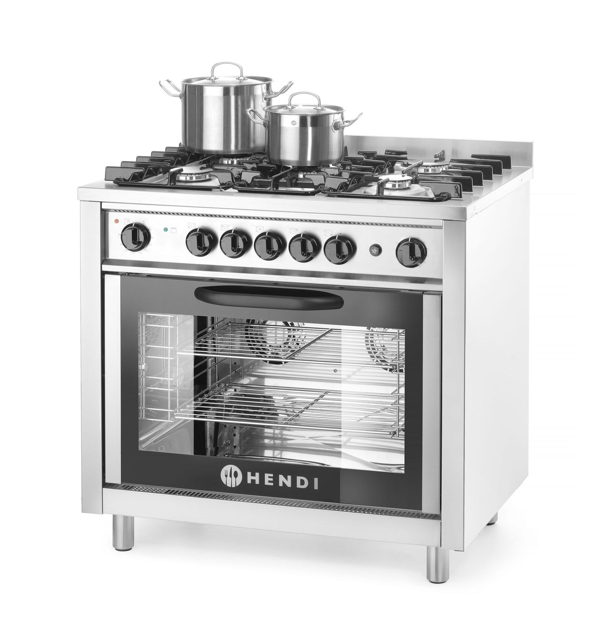 CUCINA A GAS - 5 BRUCIATORI CON FORNO ELETTRICO, HENDI, KITCHEN LINE, ARGENTO, 230V/2900W, 14,3KW, 9 - 225707