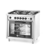 CUCINA A GAS - 5 BRUCIATORI CON FORNO ELETTRICO, HENDI, KITCHEN LINE, ARGENTO, 230V/2900W, 14,3KW, 9 - 225707