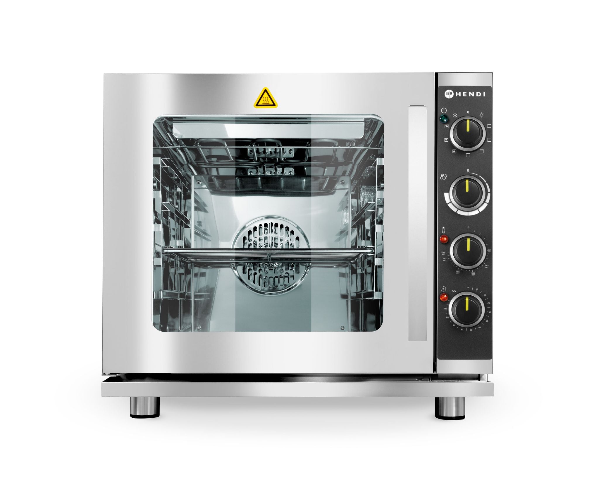 FORNO A CONVEZIONE A VAPORE CON GRILL, HENDI, ADATTO PER 4 VASSOI GN2/3, GRIGIO CHIARO, 230V/3000W, - 225929