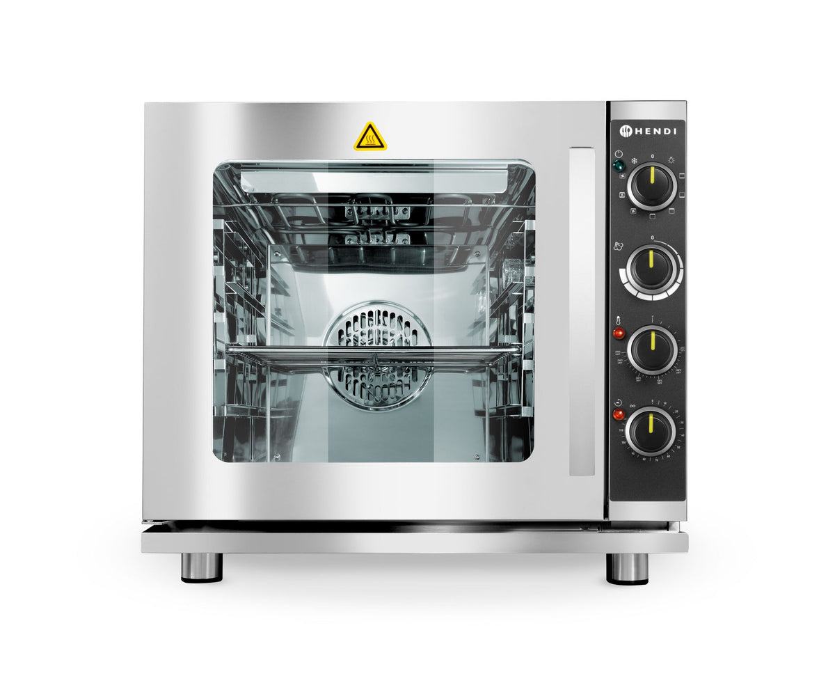 FORNO A CONVEZIONE A VAPORE CON GRILL, HENDI, ADATTO PER 4 VASSOI GN2/3, GRIGIO CHIARO, 230V/3000W, - 225929