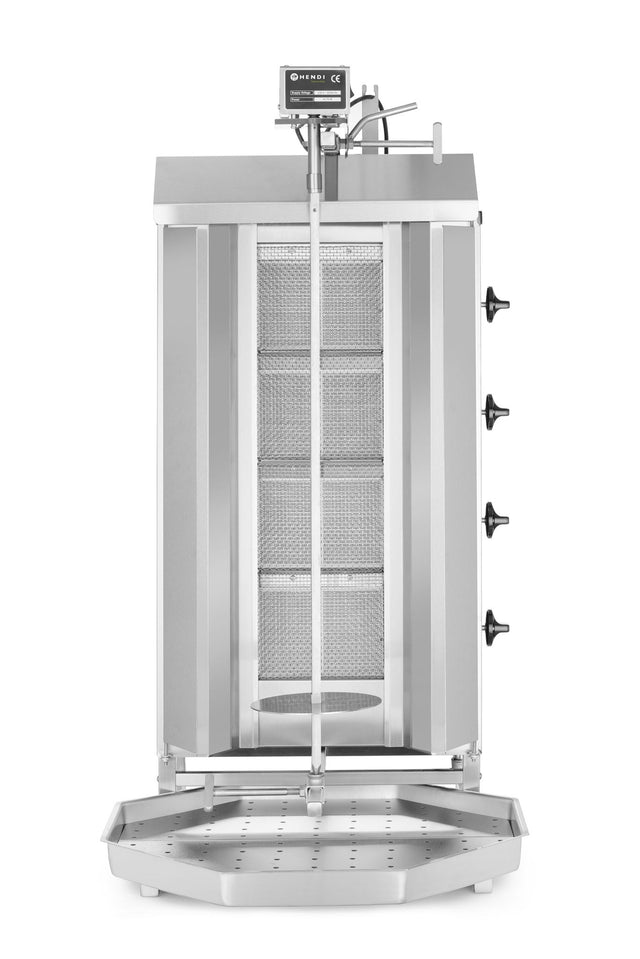 GRIGLIA KEBAB A GAS, HENDI, PROFI LINE, 230V/16W, 13KW, 735X745X(H)1110MM - 226001