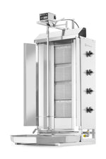 GRIGLIA KEBAB A GAS, HENDI, PROFI LINE, 230V/16W, 13KW, 735X745X(H)1110MM - 226001