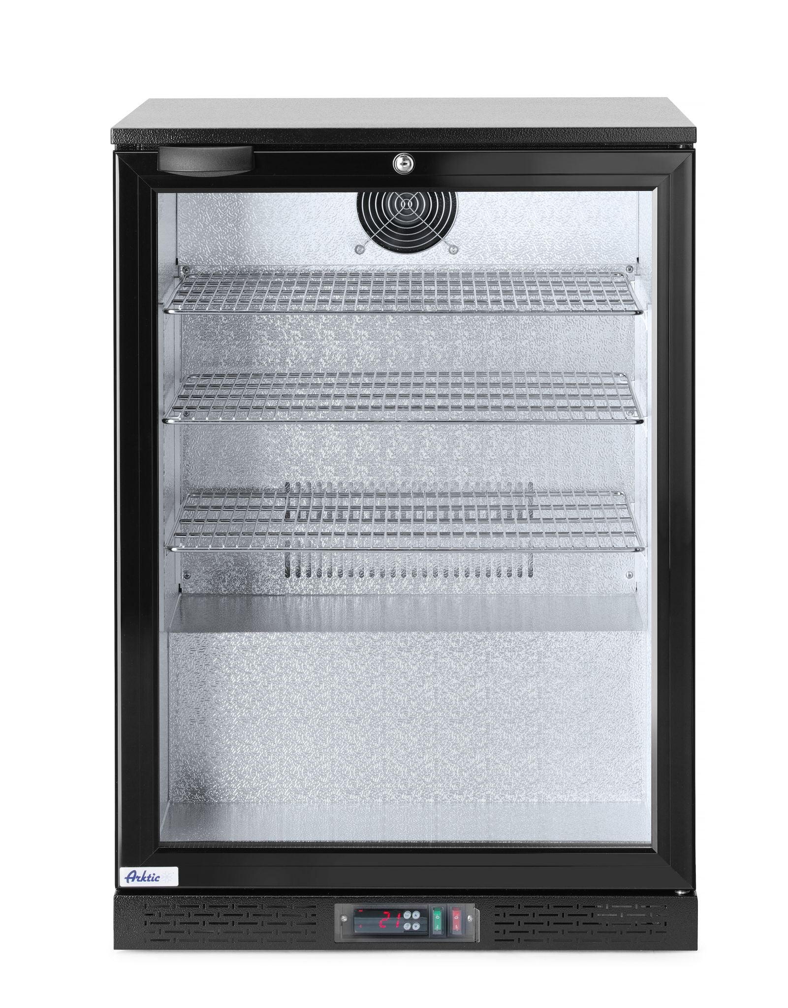 FRIGORIFERO PER BAR POSTERIORE A PORTA SINGOLA, ARKTIC, 105L, NERO, 220-240V/120W, 600X530X(H)865MM - 226568