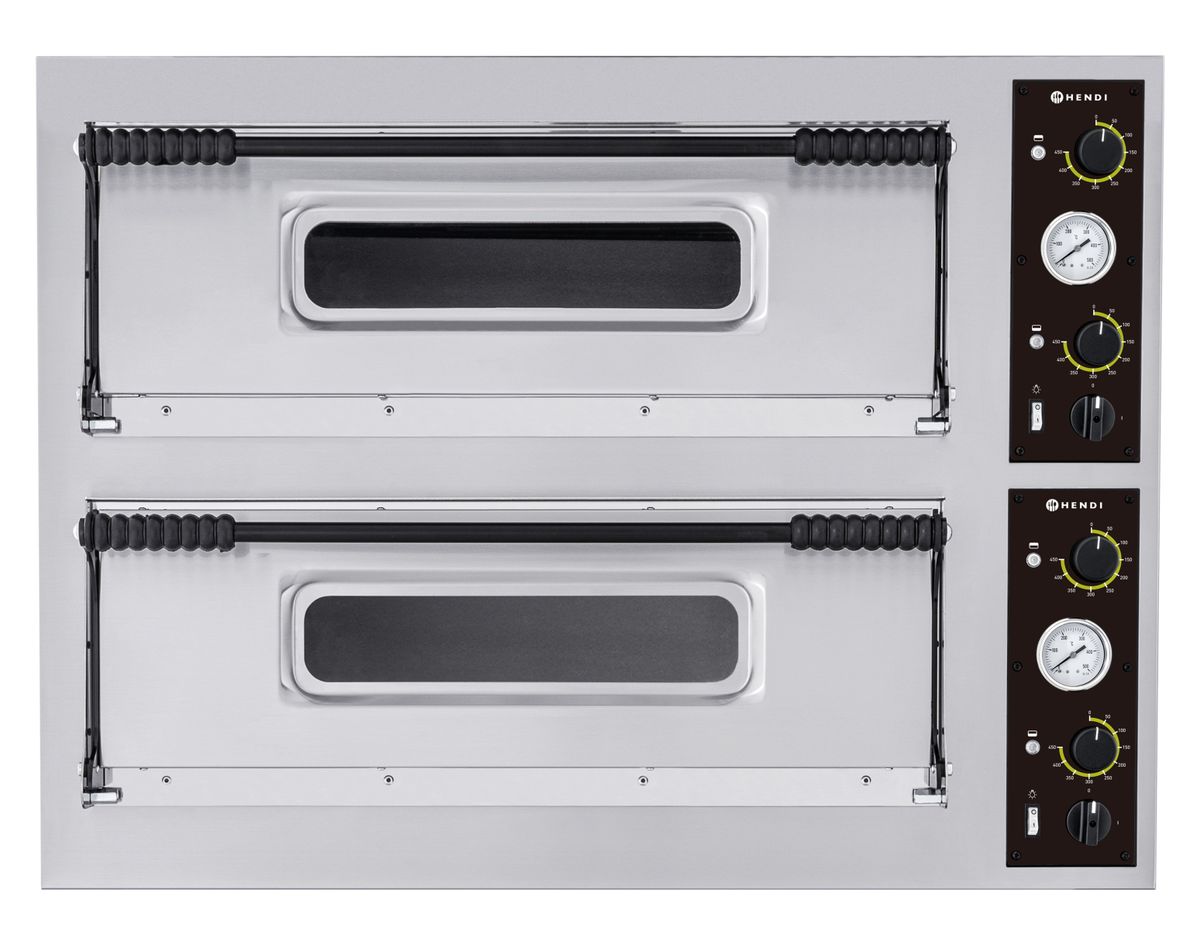 FORNO PER PIZZA BASIC XXL 66, HENDI, 2 CAMERE, 400V/18000W, 1365X955X(H)745MM - 226995