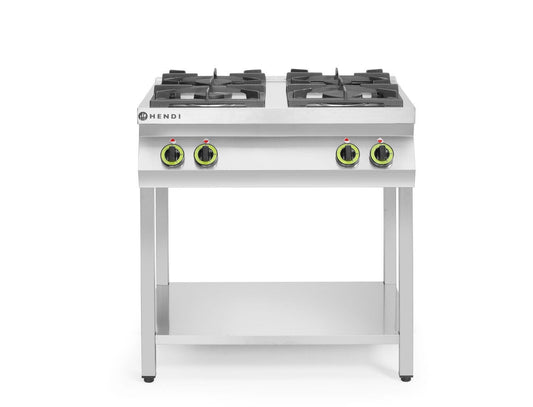 CUCINA A GAS CUCINA LINEA 4 BRUCIATORI CON SUPPORTO APERTO, KITCHEN LINE, 19KW, 800X700X(H)90