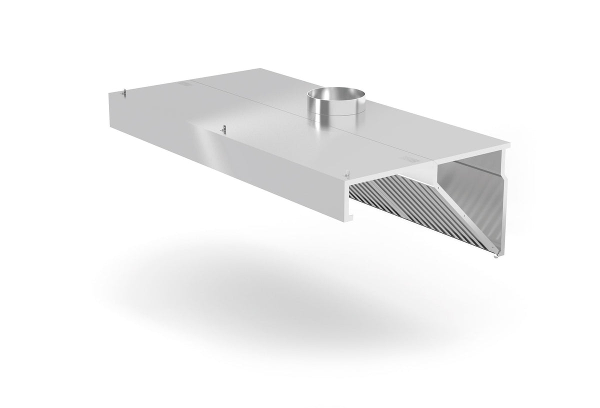 CAPPA ESTRATTORE MONTATA A PARETE, ANGOLATA, HENDI, PROFI LINE, SENZA ILLUMINAZIONE, 1000X700X(H)450 - 229286