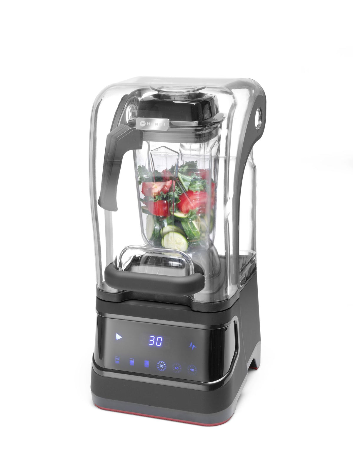 BLENDER DIGITALE PER BAR CON CUSTODIA ANTI RUMORE , HENDI, 2,5L, NERO, 230V/1680W, 250X300X(H)546MM - 230695