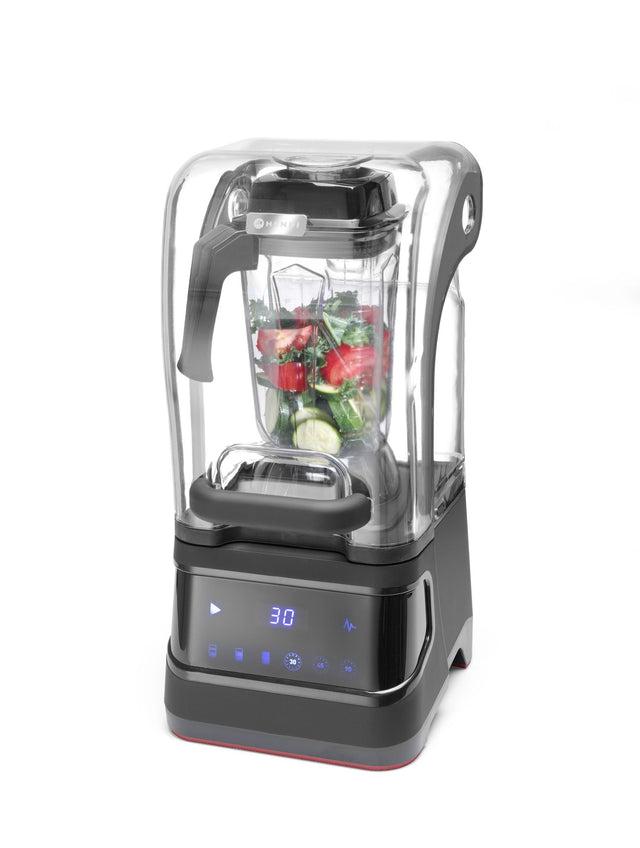 BLENDER DIGITALE PER BAR CON CUSTODIA ANTI RUMORE , HENDI, 2,5L, NERO, 230V/1680W, 250X300X(H)546MM - 230695