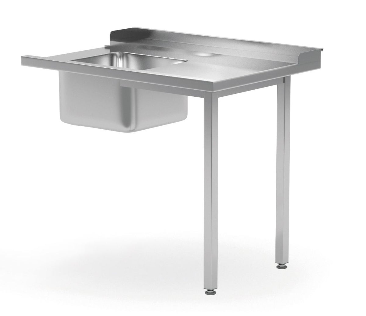 TAVOLO PER LAVASTOVIGLIE A PASSAGGIO CON LAVELLO, HENDI, 1200X815X(H)850MM - 238585