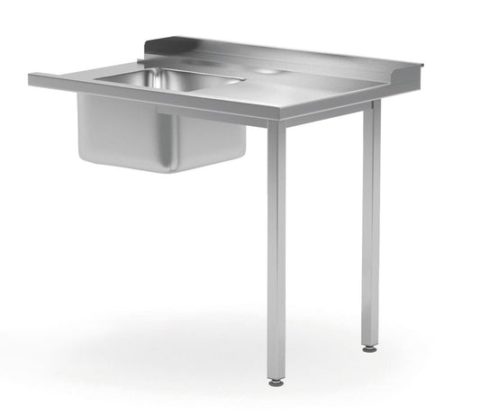 TAVOLO DI CARICO CON LAVABO PER LAVASTOVIGLIE., LATO SINISTRO, 1200X700X(H)850MM