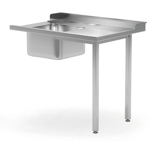 TAVOLO DI CARICO CON LAVABO PER LAVASTOVIGLIE., LATO DESTRO, 1200X700X(H)850MM