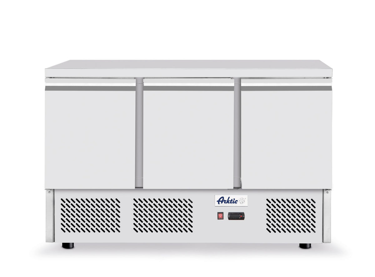 BANCONE REFRIGERATO, 3 PORTE, ARKTIC, 254L, ARGENTO, 230V/220W, 1365X700X(H)908MM - 238349