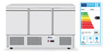 BANCO DA PIZZA CON TRE PORTE E VETRINETTA REFRIGERATA 380+40L, ARKTIC, 254L, 230V/400W, 1400X700X(H) - 232033